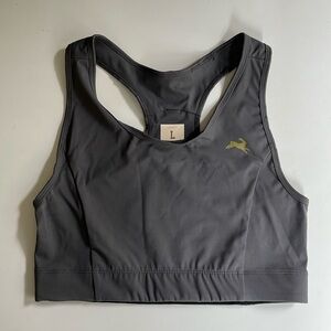 TRACKSMITH ALLSTON RUNNING BRA SIZE LARGE GRAY